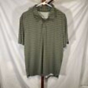 OAKLEY Polo GOLF SHIRT Men’s Size XL  Gray Striped Coupe Standard